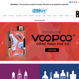 E-Liquid | DIY Vaping Supplies | NicVape