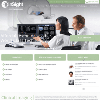 Clinical Imaging & Diagnostic Radiology Services Perth | Insight Clinical Imaging