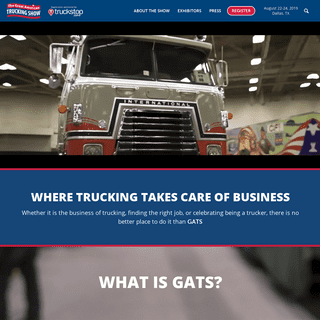 The Great American Trucking Show - Where Trucking Takes Care of Business