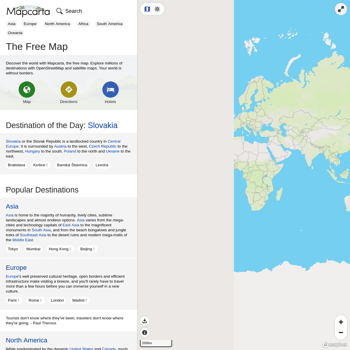 A complete backup of mapcarta.com