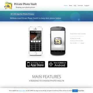 Private Photo Vault | #1 iOS Photo Privacy App | Now on Android