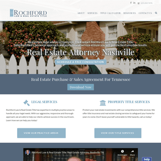 Real Estate Attorney Nashville TN | Rochford Law & Real Estate Title