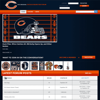 Latest Forum Posts - Chicago Bears Board