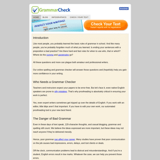 GrammarCheck.net – Check your text online