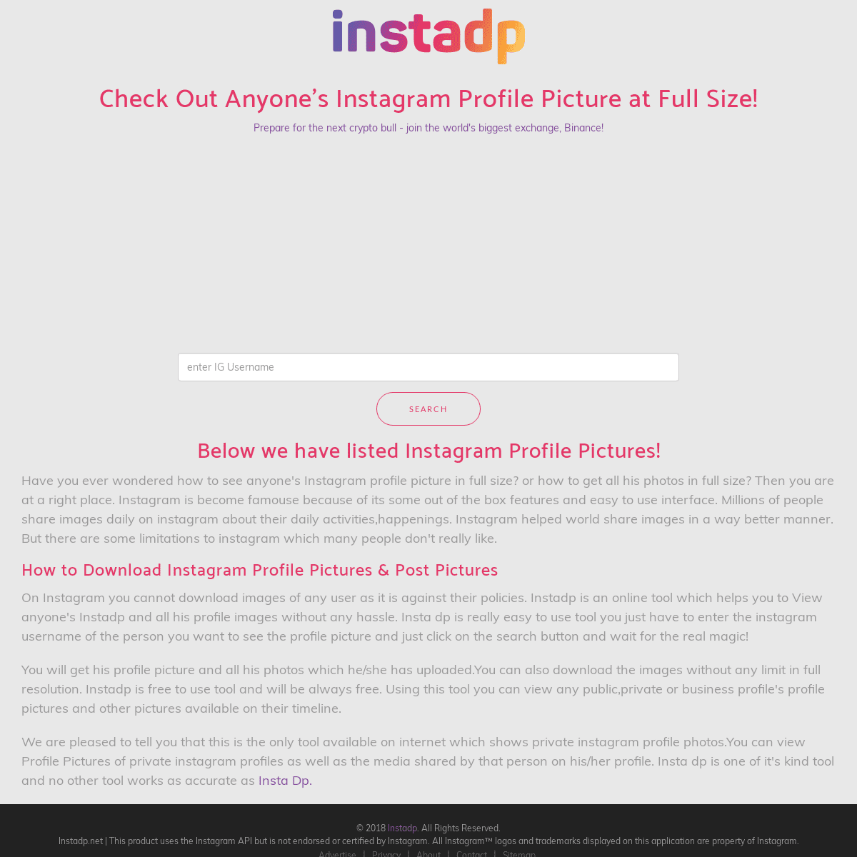 A complete backup of instadp.net