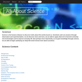 A complete backup of allaboutscience.org