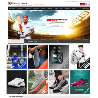 Khelmart.com- Online Sports Store India. Buy Sports Products Accessories Fitness Equipment Nutrition Shoes Online - khelmart.com