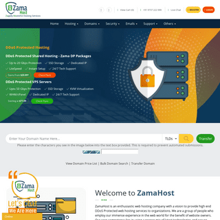 ZamaHost.com | DDoS Protected Hosting  Services | Web Hosting Services | HYIP Hosting