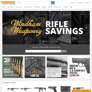 Sportsman's Outdoor Superstore | Online Shopping for Firearms, Ammunition and Shooting Accessories