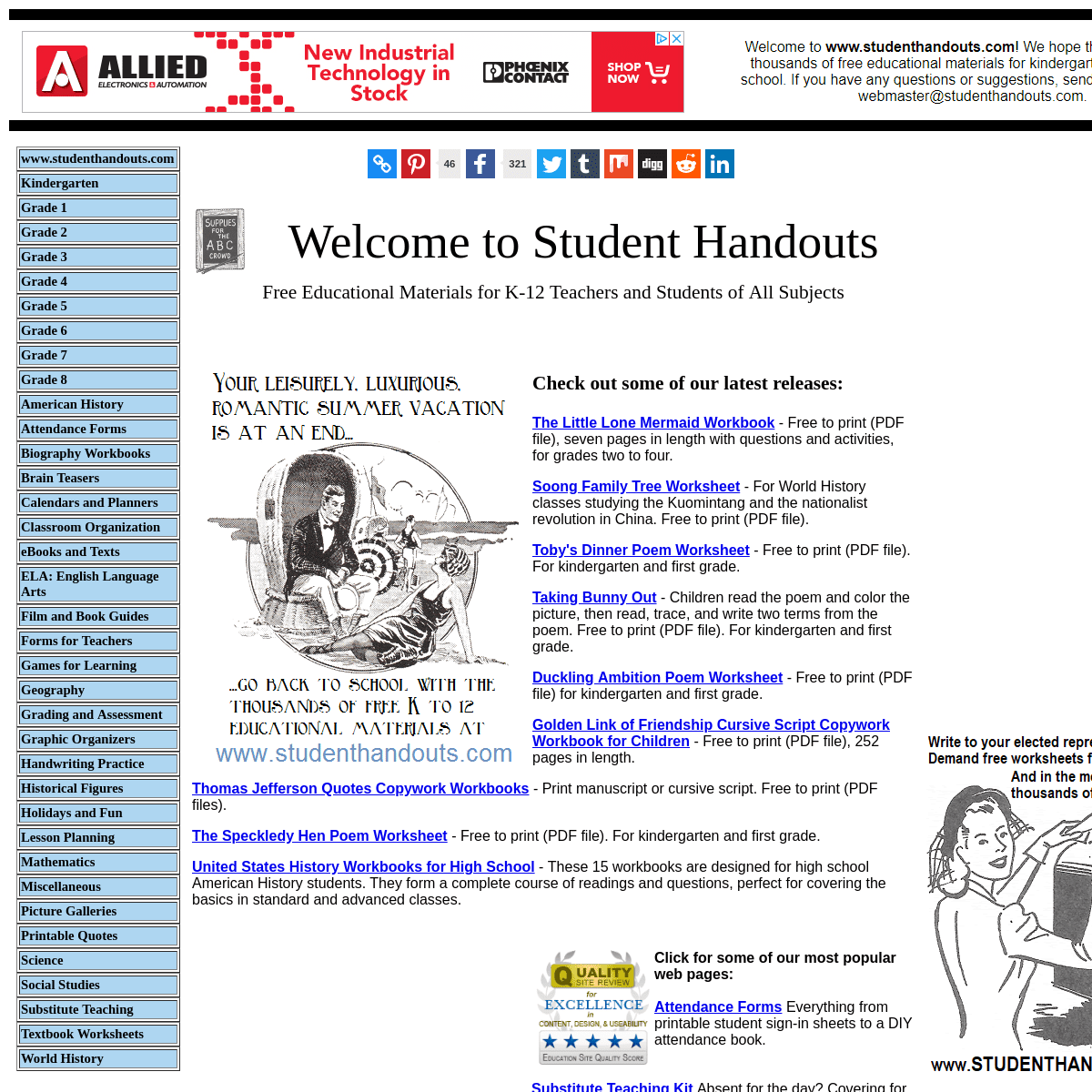 A complete backup of studenthandouts.com