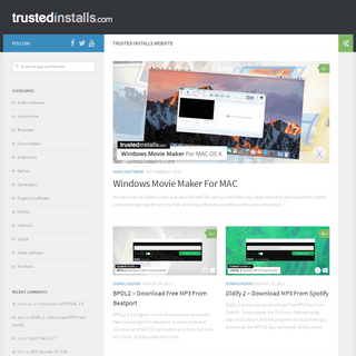 Trusted Installs Website – Free Software Downloads