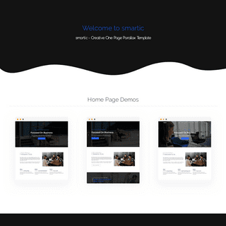 smartic - Creative One Page Parallax Template