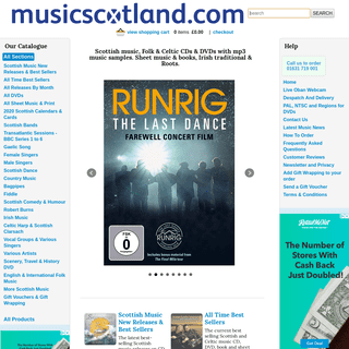 Music Scotland CD, DVD, sheet music