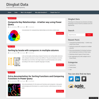 Dingbat Data – Excel, Power BI and Civil Engineering