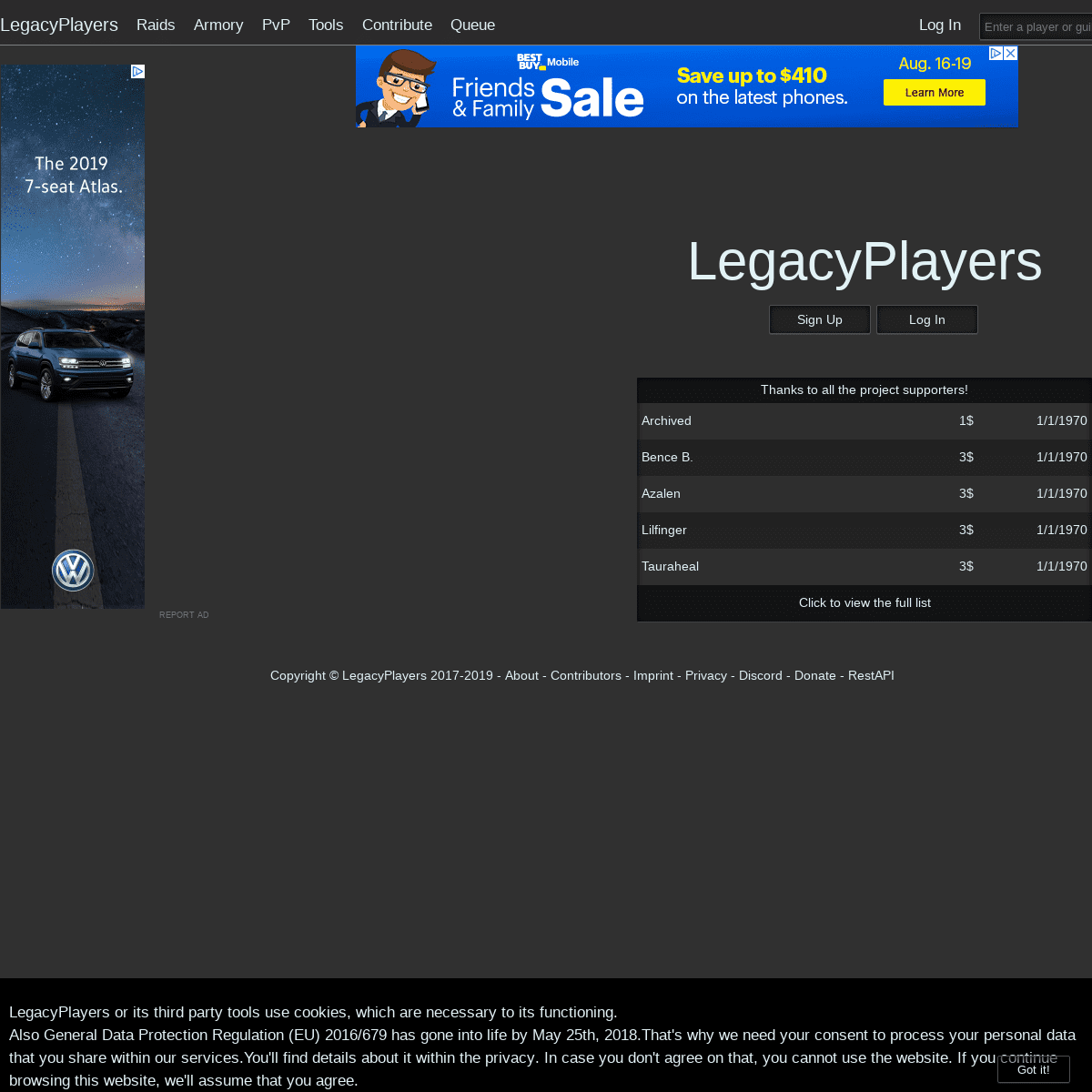 A complete backup of legacyplayers.com