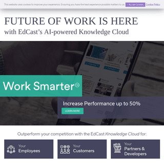 EdCast - AI-powered Knowledge Cloud for Personalized Learning