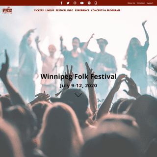 Winnipeg Folk Festival – July 11 – 14, 2019