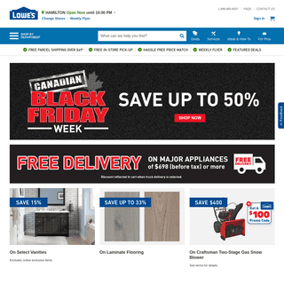 A complete backup of lowes.ca