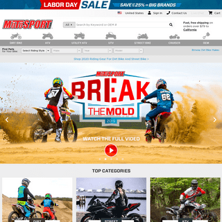 Dirt Bike, Motorcycle, ATV and UTV Parts, Accessories and Gear | MotoSport