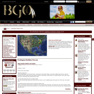 BGObsession - a Washington Redskins Forum & Fan Community - The Front Page
