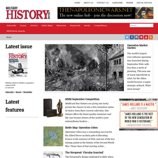 Military History Matters â€“ Britain's leading military history magazine