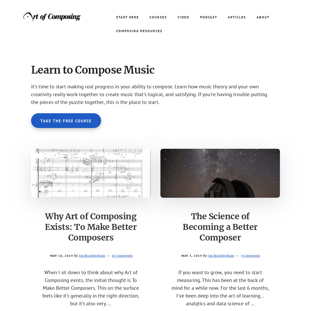 Art of Composing - Let's learn to compose together.