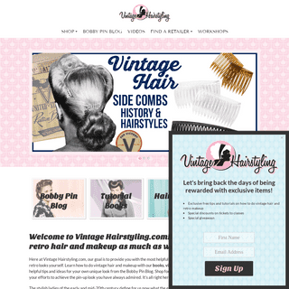 Vintage Hairstyling | Tutorial Books, Tools & Retro Makeup