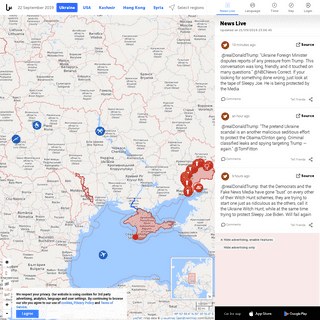 Ukraine Interactive map  - Ukraine Latest news on live map - liveuamap.com