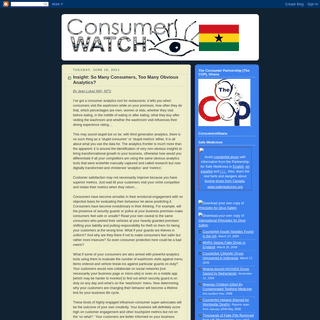Ghana Consumer Watch
