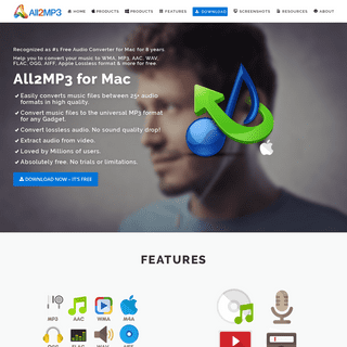 All2MP3 for Mac - Free Audio Converter/Free MP3 Converter for mac OS
