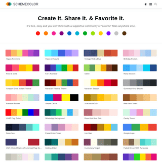 SchemeColor.com: Download, create & share beautiful color combinations