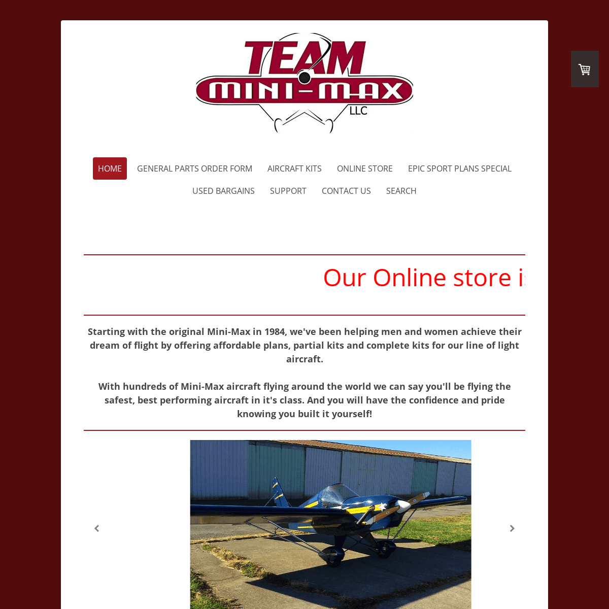 Team Mini-Max Home Page - Team Mini-Max, The World's Best Ultralight and Light Plane Kits and Plans.