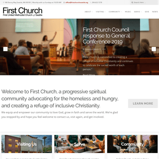 First Church Seattle â€“ Worship with us Sundays at 10-30 AM!