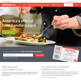 Food Handlers Cards & Certificates | eFoodcard