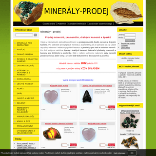 Minerály - prodej