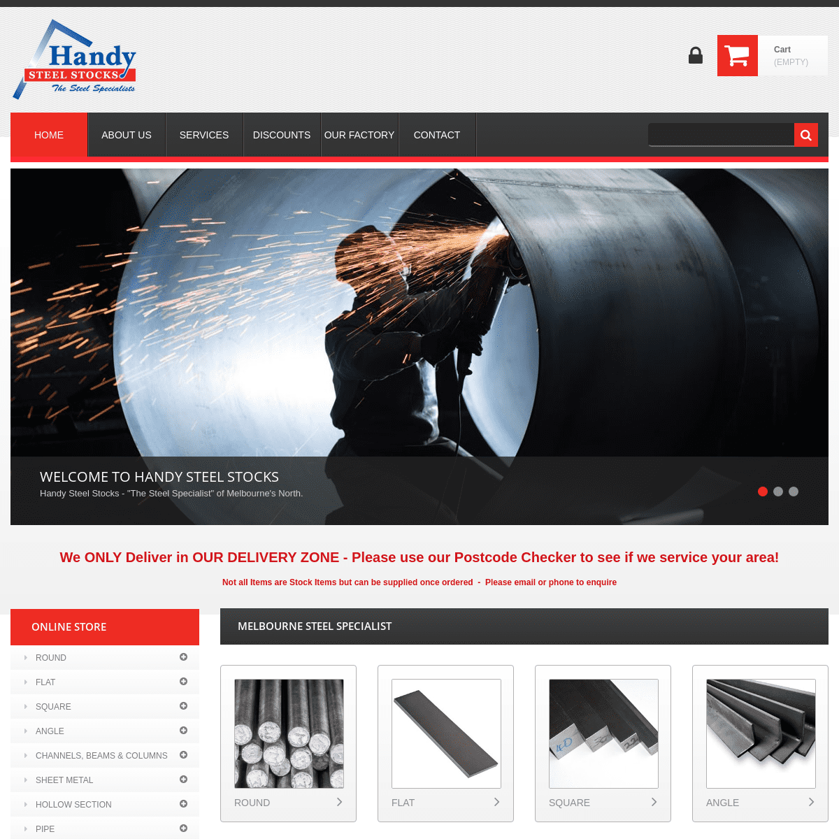 Steel Specialists, Supplier, Steel Cutting - Handy Steel Stocks