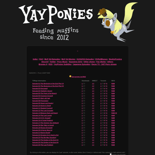 A complete backup of yayponies.no