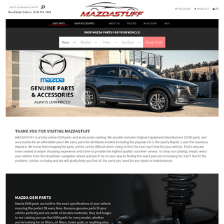 Mazda Parts and Accessories Online | MazdaStuff