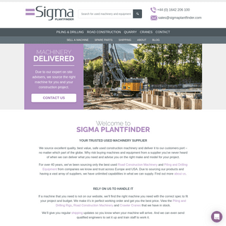Used Road and Piling Equipment for Sale | Sigma Plantfinder