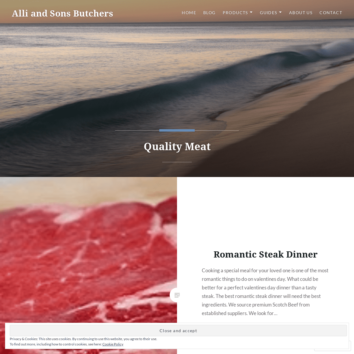 Alli and Sons Butchers – Quality Meat