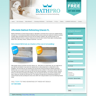 Bathtub Refinishing Orlando FL | Bathroom Remodeling Orlando | BathPro