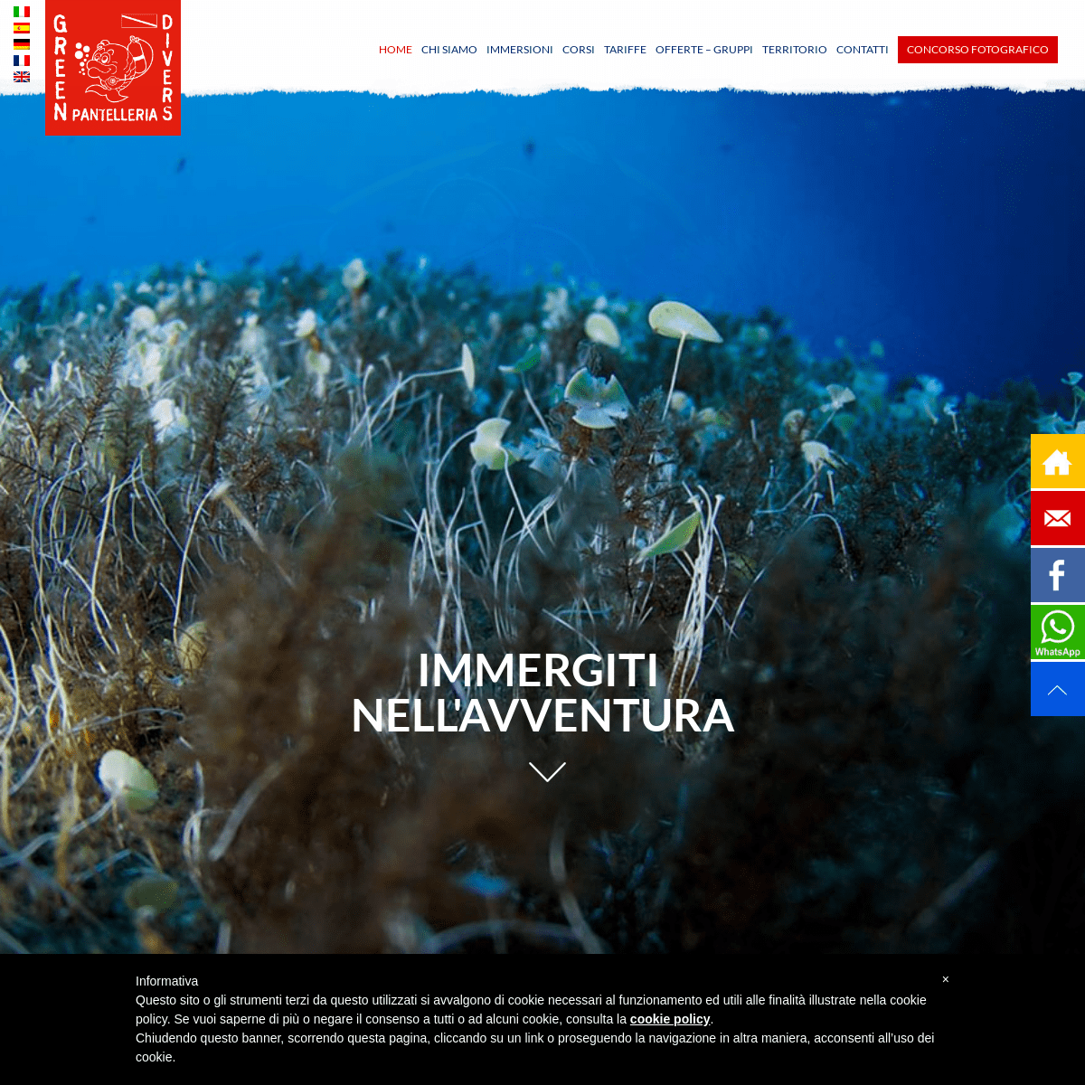 Green Divers | Centro immersioni isola di Pantelleria Sicilia