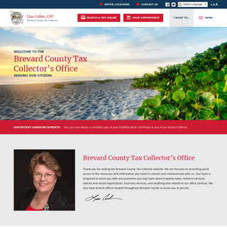 Brevard County Tax Collector - Lisa Cullen, CFC