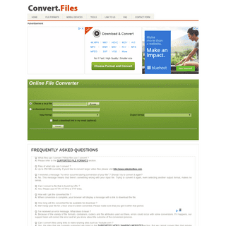 Free & Online File Converter - ConvertFiles.com