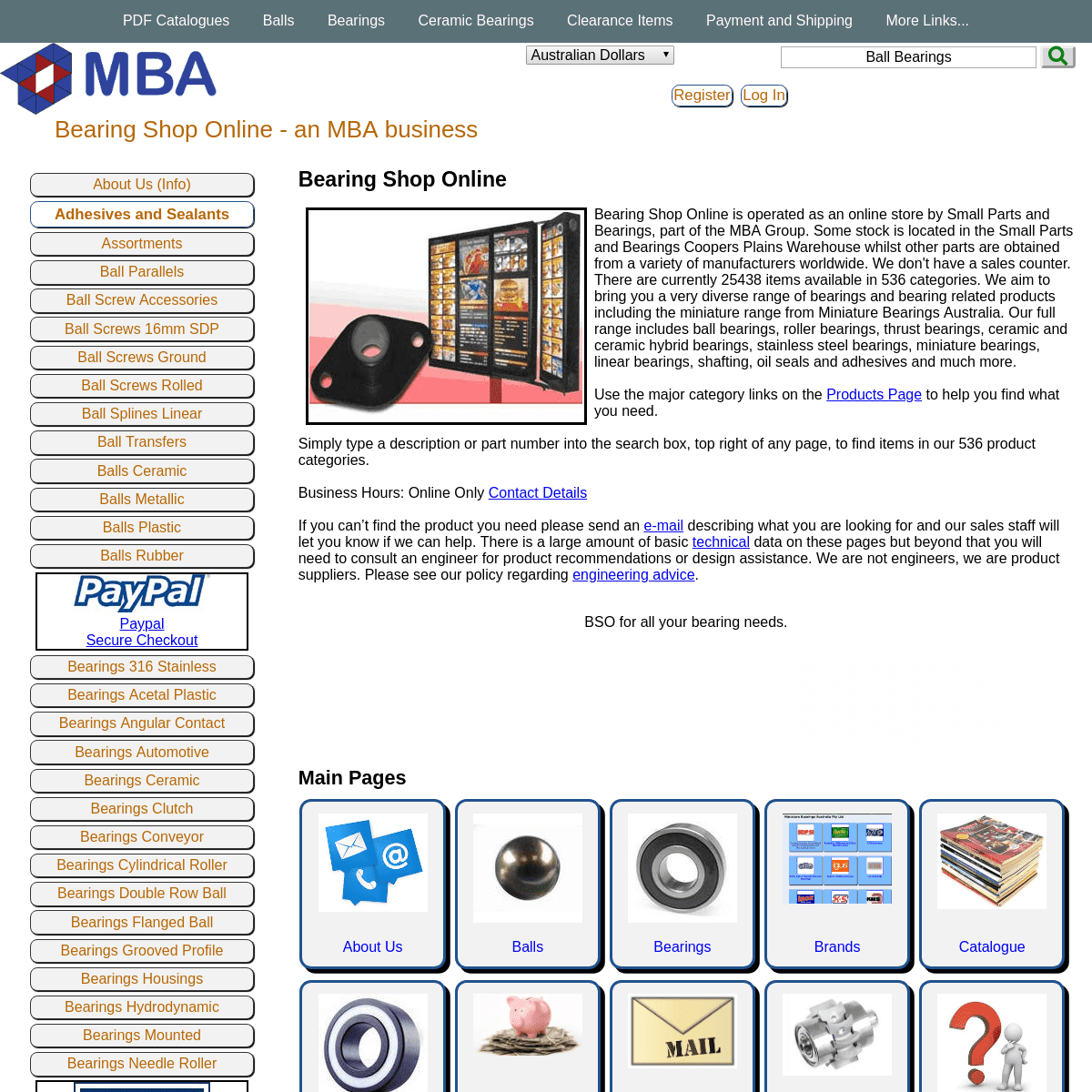 Bearing Shop Online - Engineering Parts from Bearing Shop Online