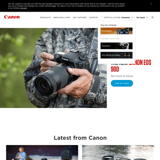 Digital Cameras, Lenses, Camcorders & Printers - Canon Ireland