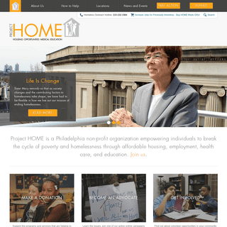 Project HOME | None of us are home until all of us are home®