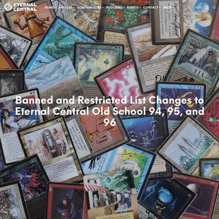 Eternal Central – Vintage, Legacy, and Old School Magic: the Gathering