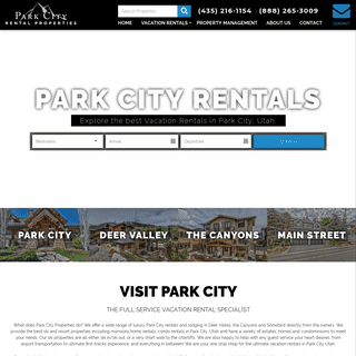 The Top Park City Vacation Rentals | Rentals in Park City by Park City Properties