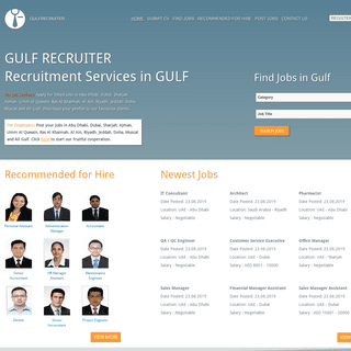 Gulfrecruiter. Jobs in Dubai, UAE,Gulf, Abu Dhabi